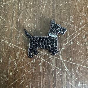 Vintage‎ Black Rhinestone Scottish Terrier Brooch Pin